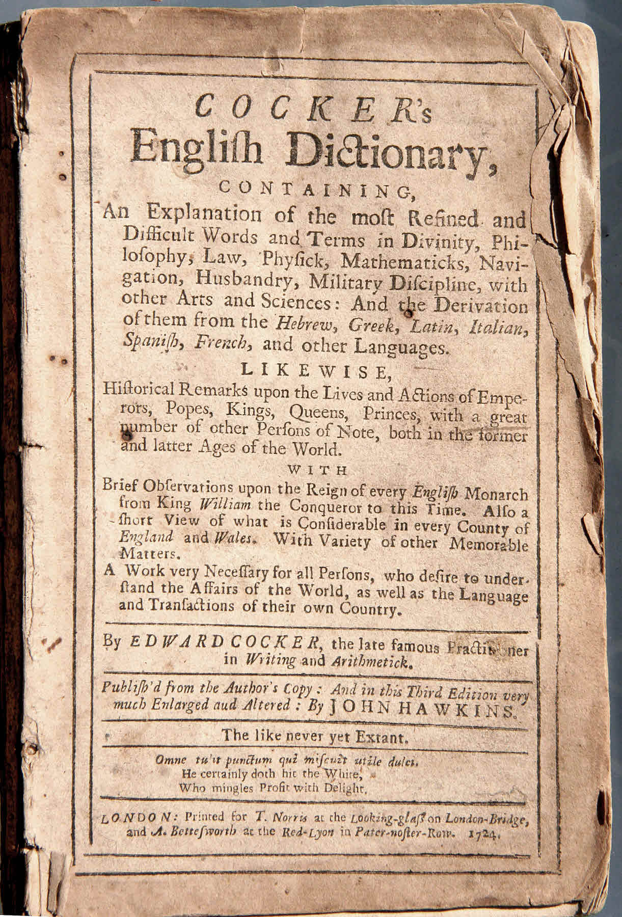 Title Page, Crocker's Dictionary book 'd'
